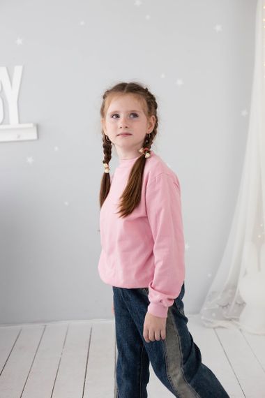 Джемпер для дівчинки Носи своє 134 Пудровий (p-4550-171306) | Зображення 2