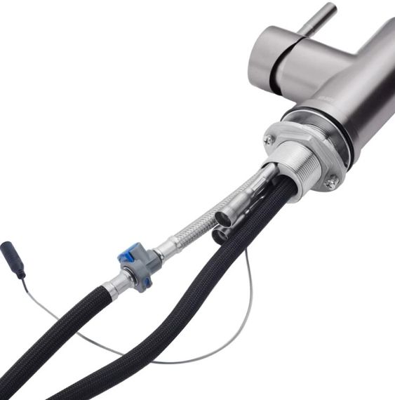 Змішувач для кухні з висувним виливом Kroner KRP Edelstahl Klassisch - PVD03916 сенсорний (CV032496) | Зображення 5