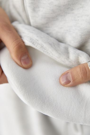 Спортивний костюм оверсайз із плюшевим начосом - світло-сірий цвет, L/XL (є розміри) | Зображення 4