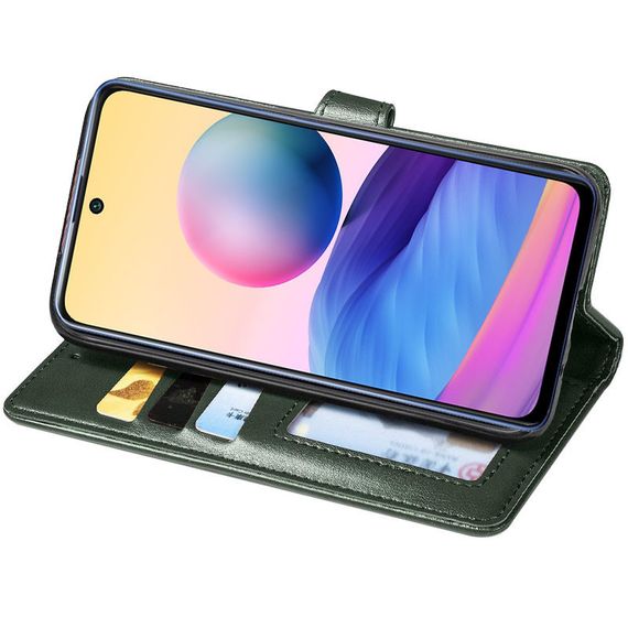 Шкіряний чохол-книжка GETMAN Gallant (PU) для Xiaomi Redmi A7 Pro 4G / Poco C81 Зелений | Зображення 3