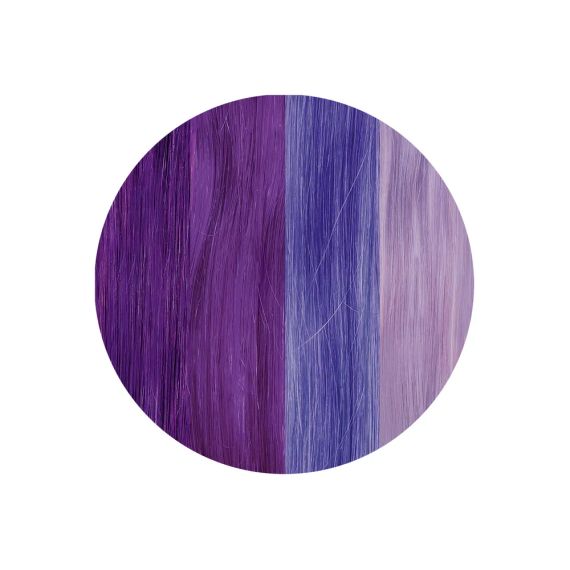 Краска для волос из 4 цветных полосок Фиолетовый Омбре YUMMY COLOUR 4 COLOUR STRIPS KIT Stargazer | Зображення 2