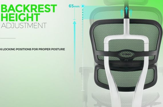 Кресло компьютерное ERGOHUMAN ELITE 2 (EHE2-AG-HAM-5D-L) сетка T-168-B4 COBALT | Зображення 6