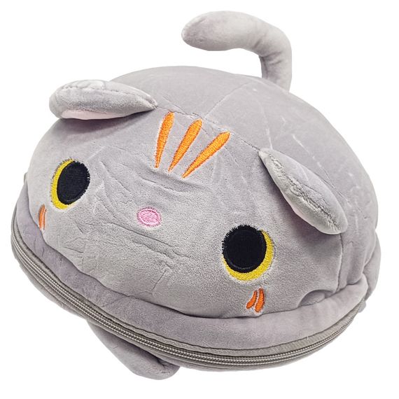 Рюкзак детский "Big CAT" FG231104050P, застежка-молния, 1 отделение, ушки Серый