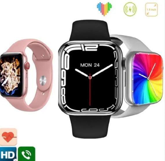 сірий Розумний смарт-годинник Smart Watch M7 Pro Max 45mm електронний наручний смарт годинник з функцією дзвінка | Зображення 2