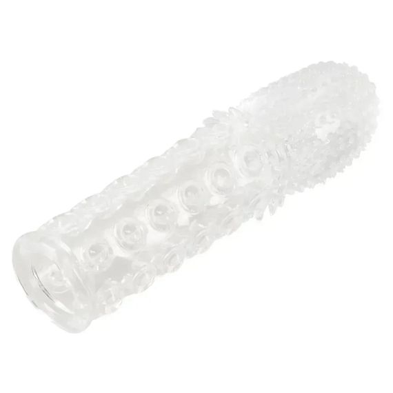 Рельєфна насадка на член You2Toys Crystal Skin Verlangerung із закритою головкою, прозора sexstyle | Зображення 1