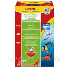 Вугільний наповнювач для фільтрів Sera Super carbon 250 г
