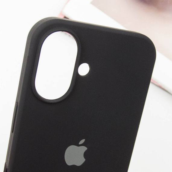 Чехол Silicone Case Full Protective (AA) для Apple iPhone 16 (6.1") Черный / Black | Зображення 4