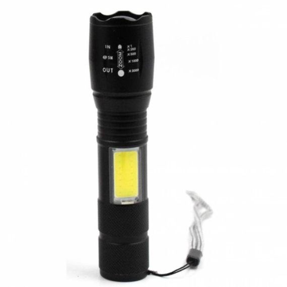 Ліхтарик акумуляторний ручний Bailong BL-29 діод T6 + COB зарядка від USB, ліхтарик led, водонепроникний | Зображення 4