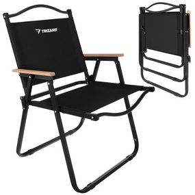 Садовий стілець 54x56x79 см чорний Trizand 27552