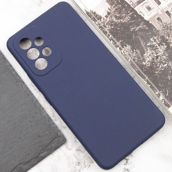 Чехол Silicone Cover Lakshmi Full Camera (AAA) для Samsung Galaxy A33 5G Темно-синий / Midnight blue | Зображення 4