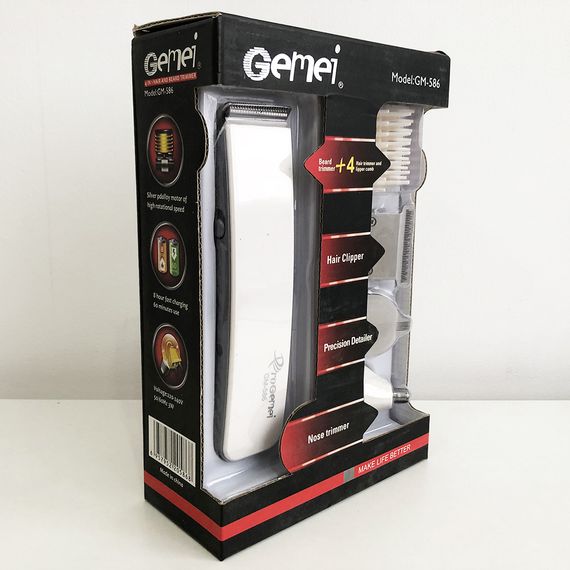 Машинка для стрижки, бритва, триммер GEMEI GM-586 4в1 | Зображення 9