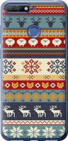 Чехол на Huawei Honor 7A Pro Рождественский орнамент "3303u-1440-17620"