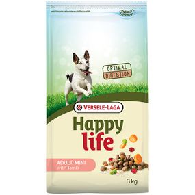 Сухий корм для собак малих порід з ягнятком Happy Life Adult Mini with Lamb 3 кг