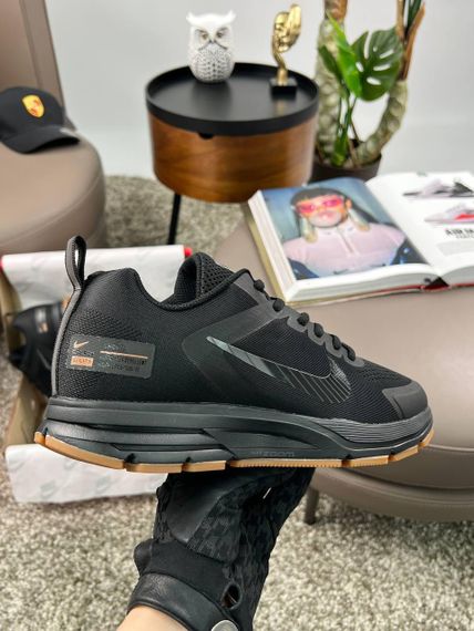 Чоловічі кросівки Zoom Structure 17x All Black Orange (текстиль) весна / літо / осінь 43 27.5 см | Зображення 6