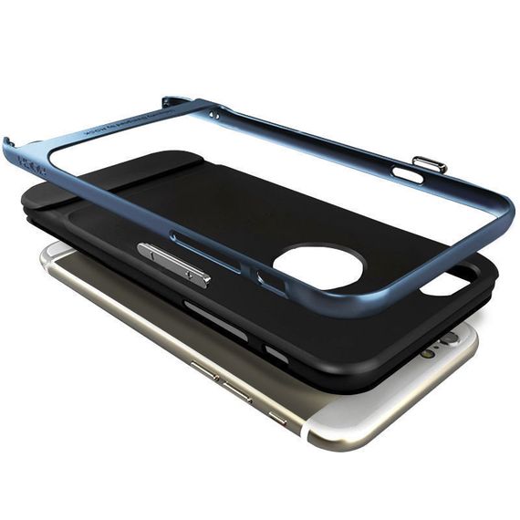 Чехол бампер Rock Royce Series для Apple iPhone 6 Plus / 6S Plus - Navy Blue | Зображення 4