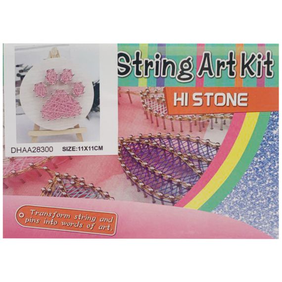 Детский набор для творчества стринг-арт "Лапка" YG0115(28300) деревянная основа