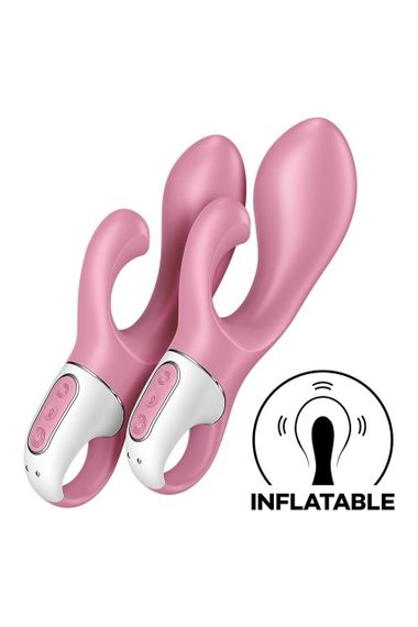 Вібратор кролик Satisfyer Air Pump Bunny 2 з технологією тиску повітря, рожевий Sex Aura | Зображення 4