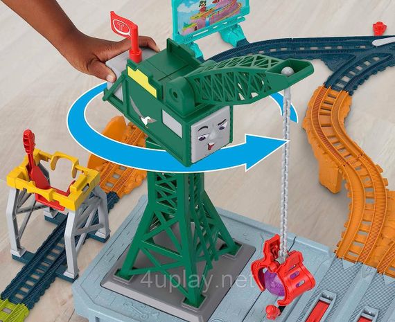 Паровозик Томас и друзья. Железная дорога "Говорящая доставка". Thomas & Friends Talking Cranky Delivery Train | Зображення 3