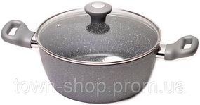 Кастрюля Kamille Grey Gotland 4л с гранитным антипригарным покрытием KM-4281GR