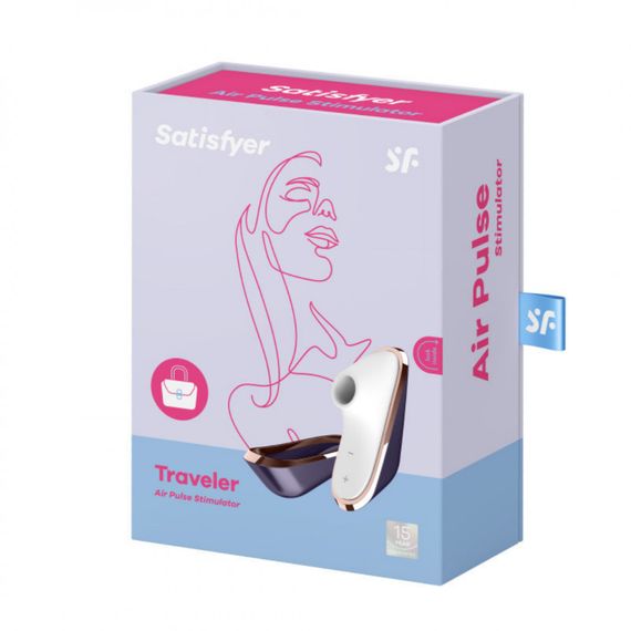 Вакуумний кліторальний стимулятор Traveler Satisfyer (Німеччина) Sex Aura | Зображення 6