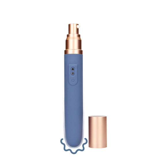 Тревел-вибратор с емкостью для смазки, синий Loveline (Нидерланды) sexstyle | Зображення 1