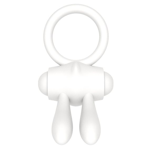 Ерекційне кільце - Power Clit Cockring Rabbit White | Зображення 5
