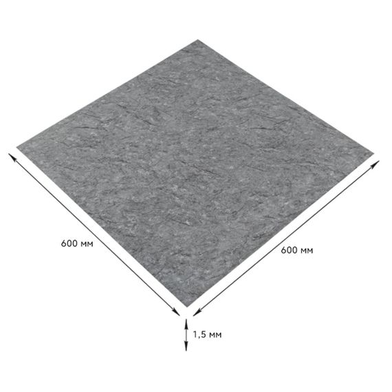 Самоклеюча LVT плитка 600х600х1.5мм (D) SW-00001594 | Зображення 1