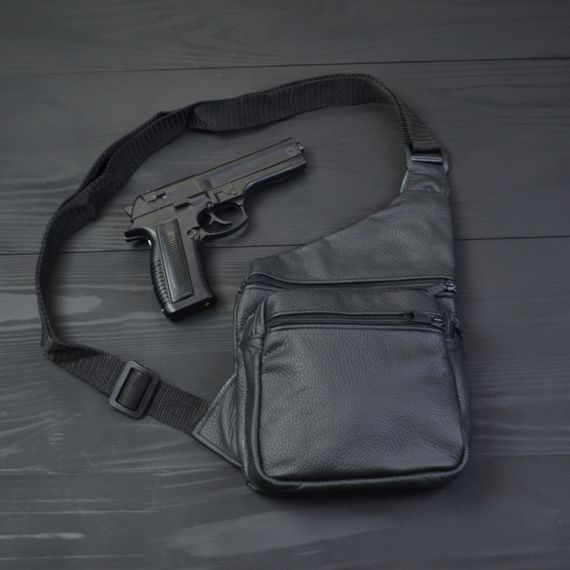 Сумка кобура наплічна | Чоловіча сумка-слінг тактична плечова | Сумка через KE-997 плече месенджер | Зображення 9