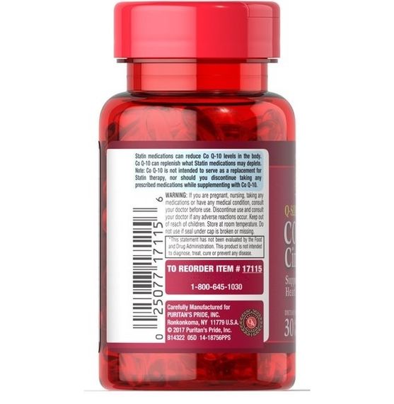 Коэнзим Puritan's Pride Q-Sorb Co Q-10 200 mg 240 Softgels | Зображення 1