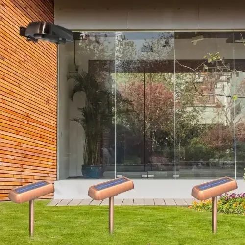 Вуличний настінний ліхтар Copper Bright сонячна батарея 3 в 1 | Зображення 1