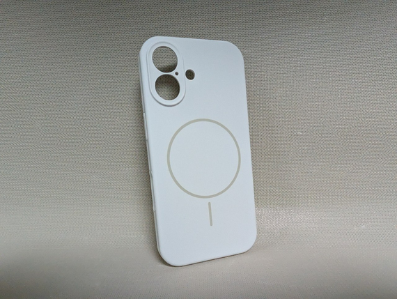 Чохол для iPhone 17 / Айфон 17, Luxury, м'який, протиударний, софт тач, MagSafe, білий