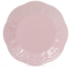 Набір 6 десертних тарілок Leeds Ceramics Ø23см, кам'яна кераміка (рожеві)