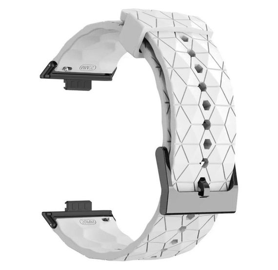 Ремінець силіконовий Primolux Dimond для смарт-годинника Huawei Watch Fit 4 / Fit 4 Pro / Fit 3 - White