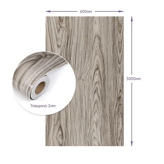 Самоклеюча стінова PET плитка у рулоні 600*3000*2mm (D) SW-00002434 | Зображення 2