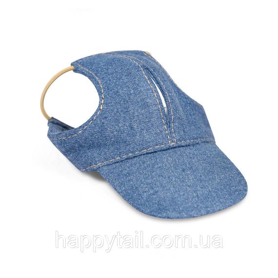 Кепка для собак Pet Fashion Den розмір XL синя джинсова бейсболка