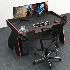 Стол компьютерный Comfy-Home Rasin RS-3 черныйкрасный