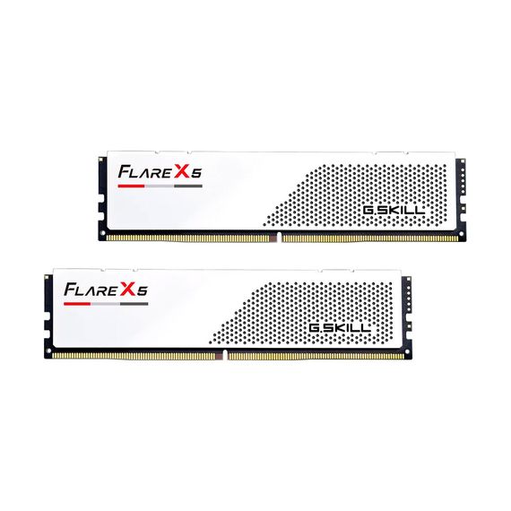 Модуль памяти для компьютера DDR5 32GB (2x16GB) 6400 MHz Flare X5 Matte White G.Skill (F5-6400J3240G16GX2-FX5W)