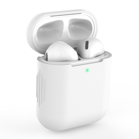 Захисний силіконовий чохол для Apple AirPods Skatolly, Білий
