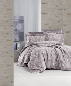 Постельное белье First Choice Cotton Satin 200х220 Delmor Lilac