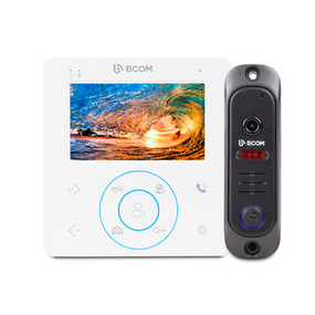 Комплект видеодомофона BCOM BD-480 White Kit (домофон 4 дюйма памяти +