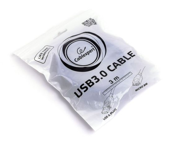 Кабель Cablexpert CCP-mUSB3-AMBM-10, USB 3.0 A-тато/Micro B-тато, 3.0 м. | Зображення 3