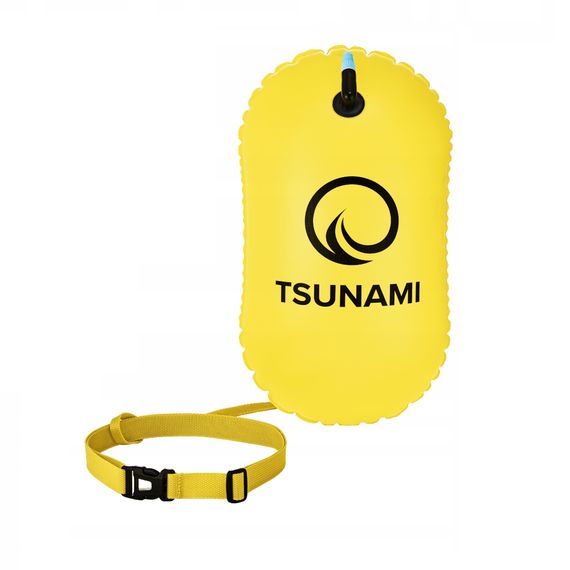 Буй для плавання TSUNAMI Basic надувний Yellow (P-5907739316806)