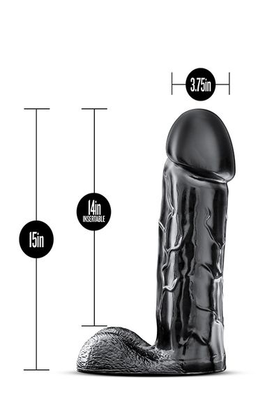 Фалоімітатор гігант JET BRUTALIZER BLACK, Черный | Зображення 2