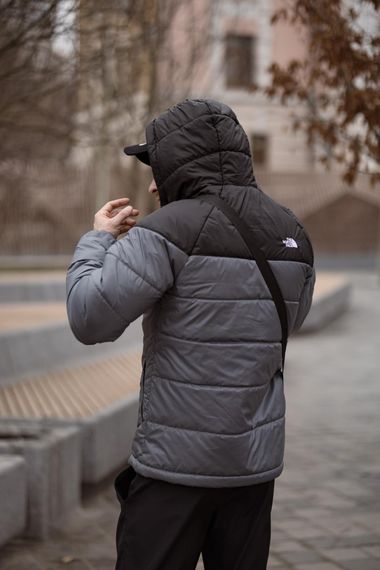 Комплект чоловічий: куртка Active TNF чорно-сіра + штани TNF чорні.  Барсетка TNF у подарунок!  (1468712685) | Зображення 4