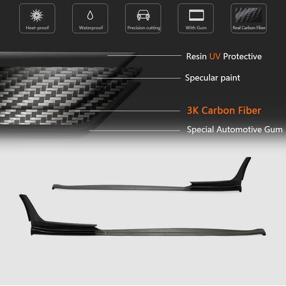 Боковые Пороги V2 (2016-2019, Карбон) для Porsche Boxster/Cayman 982 (718) 2016- гг | Зображення 4