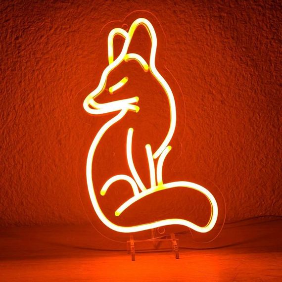 Неоновий світильник Лис 190х320мм acr-n000118