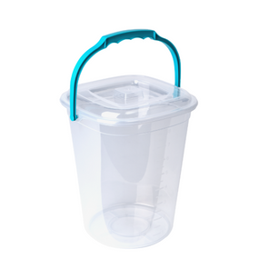 Відро "Smart" з кришкою 9л. (/пр./бірюз.)