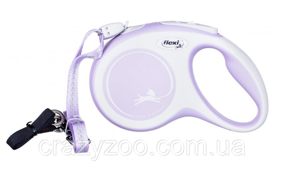 Повідець-рулетка для собак Flexi New Comfort S до 12 кг бузковий трос 8 м 43004 | Зображення 5