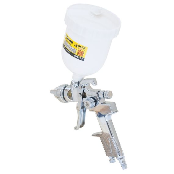 Фарборозпилювач хромований Sigma HVLP 1.4 мм з верхнім баком 600 мл (6812051) | Зображення 6