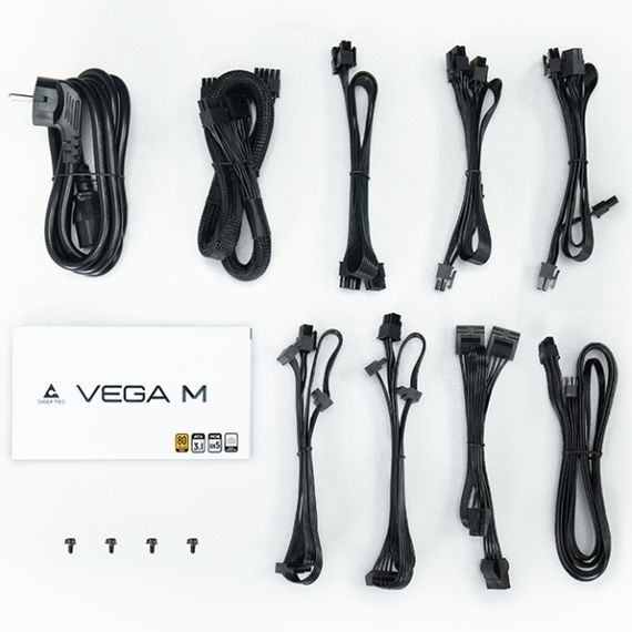 БЖ 750W Chieftec VEGA M PPG-750-C ATX 3.1 135mm, 80+ Gold, Fully modular, Retail | Зображення 1